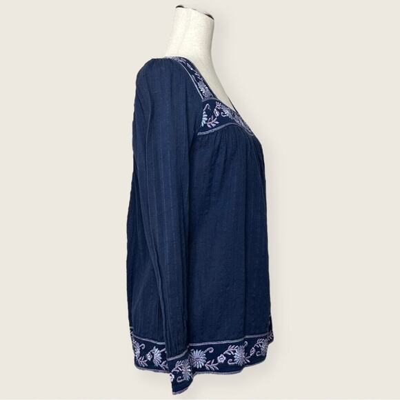 NWT | What Comes Around Goes Around | Embroidered Blouse | Blue | XS - Picture 3 of 11